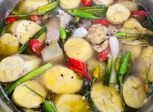 Hình của món Cá Ồ Kho Chuối Cau.