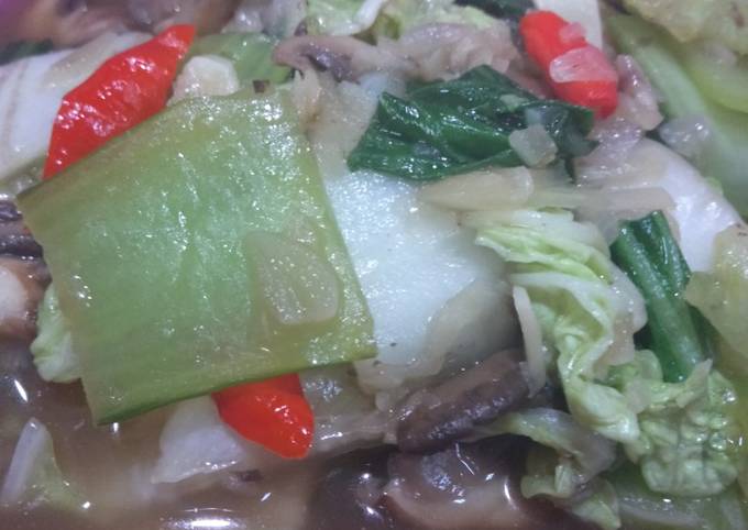 Resep Tumis Simple Pokcoy Sawi And Jamur Kuping Oleh Adhi8899 Cookpad