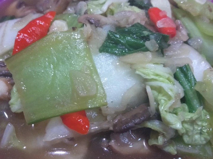 Cara Gampang Menyiapkan Resep Tumis Simple (pokcoy, sawi &amp;amp; jamur kuping) Anti Ribet, Bisa Manjain Lidah