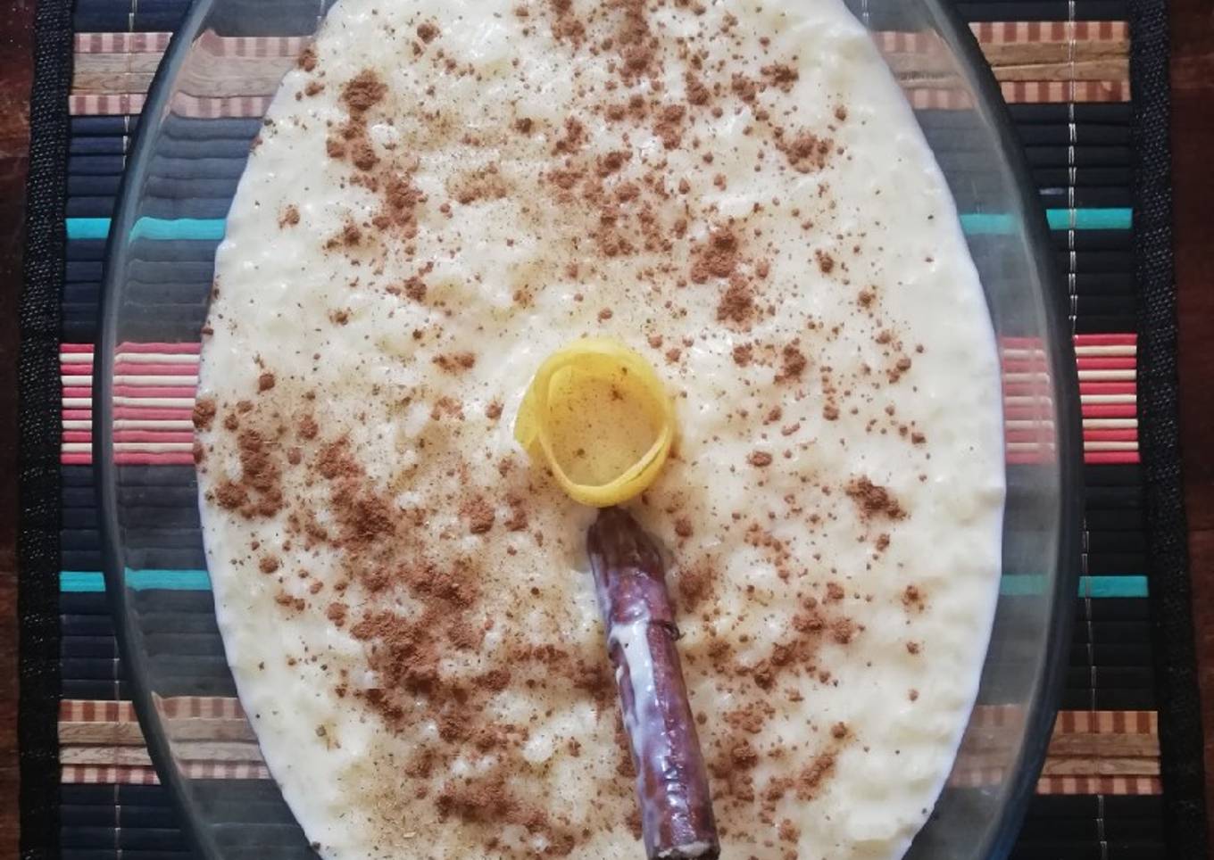 El arroz con leche cremoso de la abuela