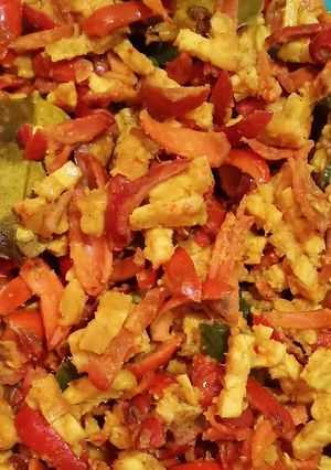 Foto resep Tumis tempe kulit melinjo