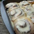 Cinnamon Rolls with cream cheese glazing