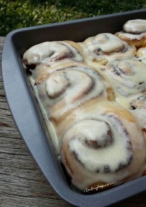 Foto resep Cinnamon Rolls with cream cheese glazing