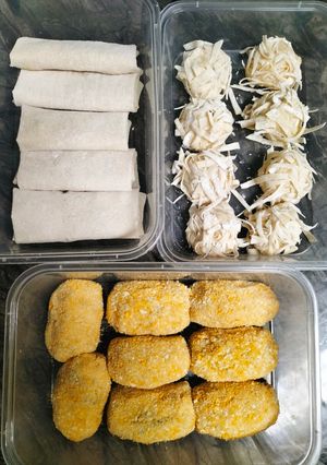 Foto resep Bola ayam udang isi keju