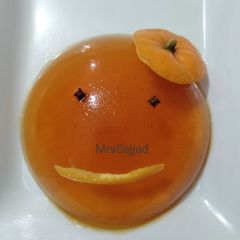 Orange China Grass Jelly A picture of Orange China Grass Jelly.