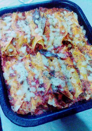 Una foto de Canelones de ricota y jamón :)
