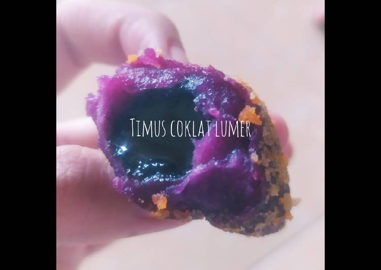 Timus ubi ungu (isi coklat)