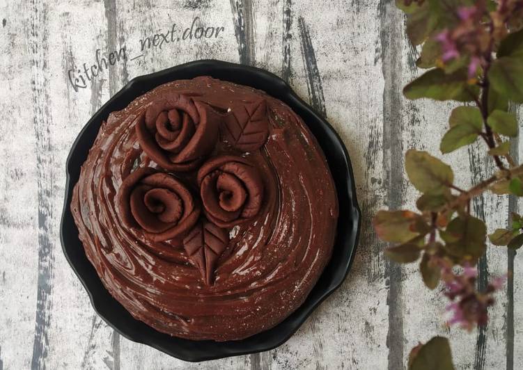 Recipe of Homemade No Oven Decadent Chocolate Cake