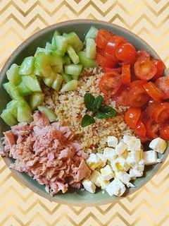 Una foto de Ensalada de cuscús light
