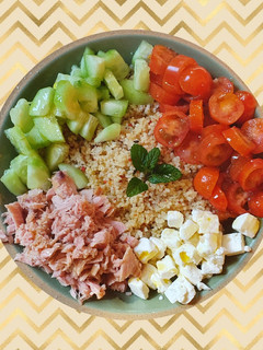 Una foto de Ensalada de cuscús light