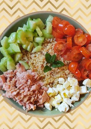Una foto de Ensalada de cuscús light