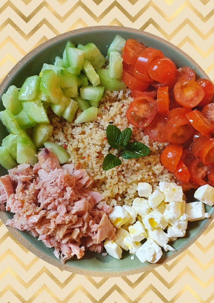 Una foto de Ensalada de cuscús light