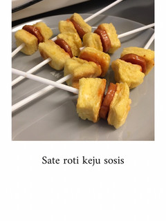 Foto resep Sate roti keju sosis - mpasi 12m+