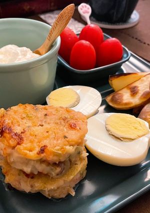 ❤️羅勒蔬菜蝦餅❤️ 的食譜成品照片