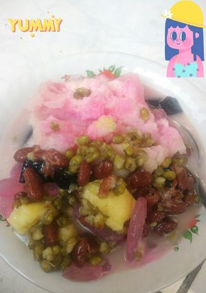 Foto resep Es kacang merah #bangka