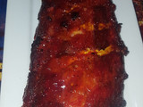 Costillas adobadas al horno con salsa de kétchup y miel