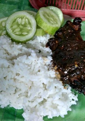 Foto resep Ayam bakar item manis