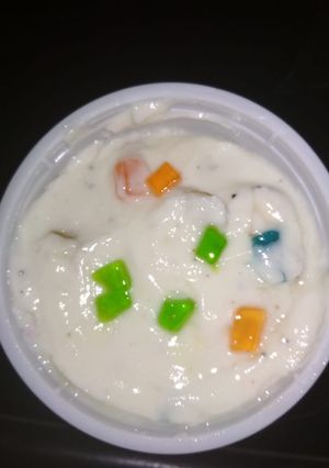 A picture of Tutti frutti Shrikhand.