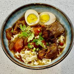 Chinese braised oxtail & brisket stew A picture of Chinese braised oxtail & brisket stew.