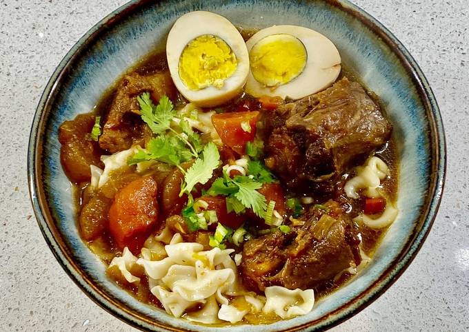 Simple Way to Make Favorite Chinese braised oxtail &amp; brisket stew