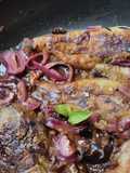 Berenjenas🍆 tatemadas en salsa🫕🥫🍯 bbq🥙🌰🍆