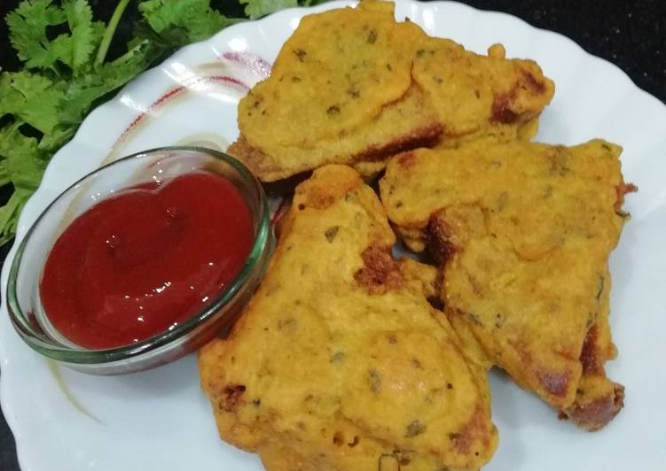 Simple Way to Make Perfect Aloo Stuffed Bread Pakora