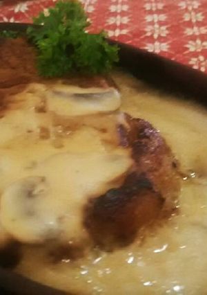 Foto resep Sirloin Steak with Mushroom sauce