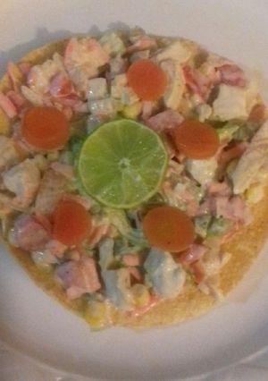 Una foto de Ensalada de pollo fácil, con mucho sabor