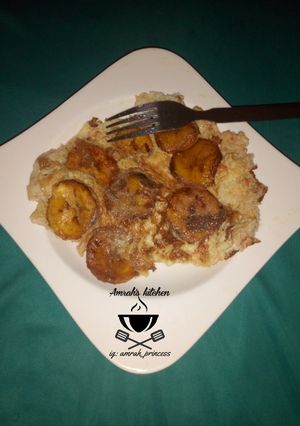 A picture of Plantain frittata.
