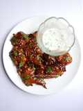 Buffalo Wings & Cilantro Lemon Sauce