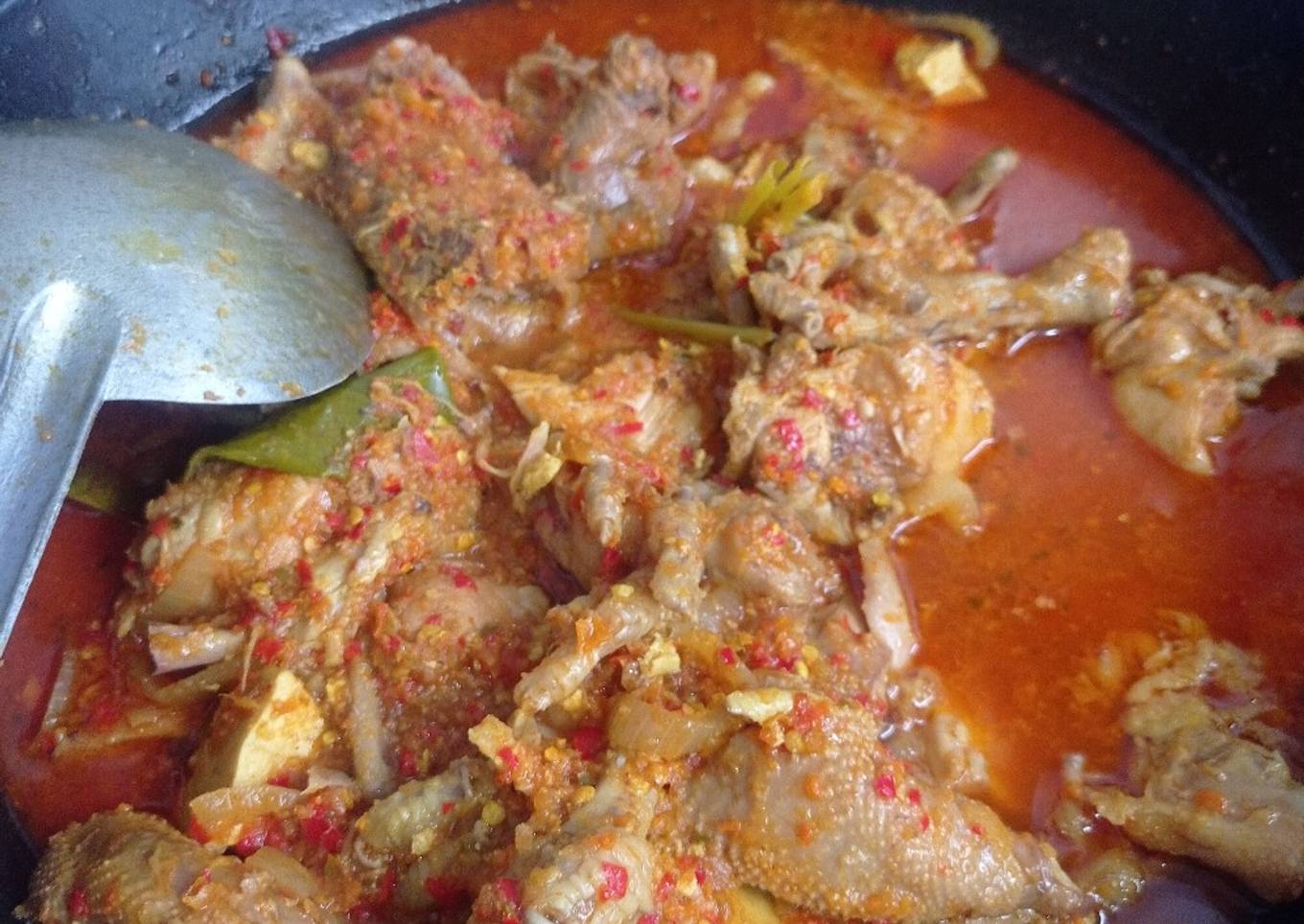 Ayam tulang lunak bumbu mercon