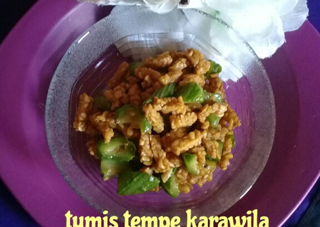 Tumis tempe karawila
