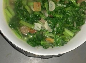 Foto resep Tumis sawi + pentolan simpel