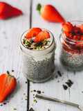Chia pudding alle fragole