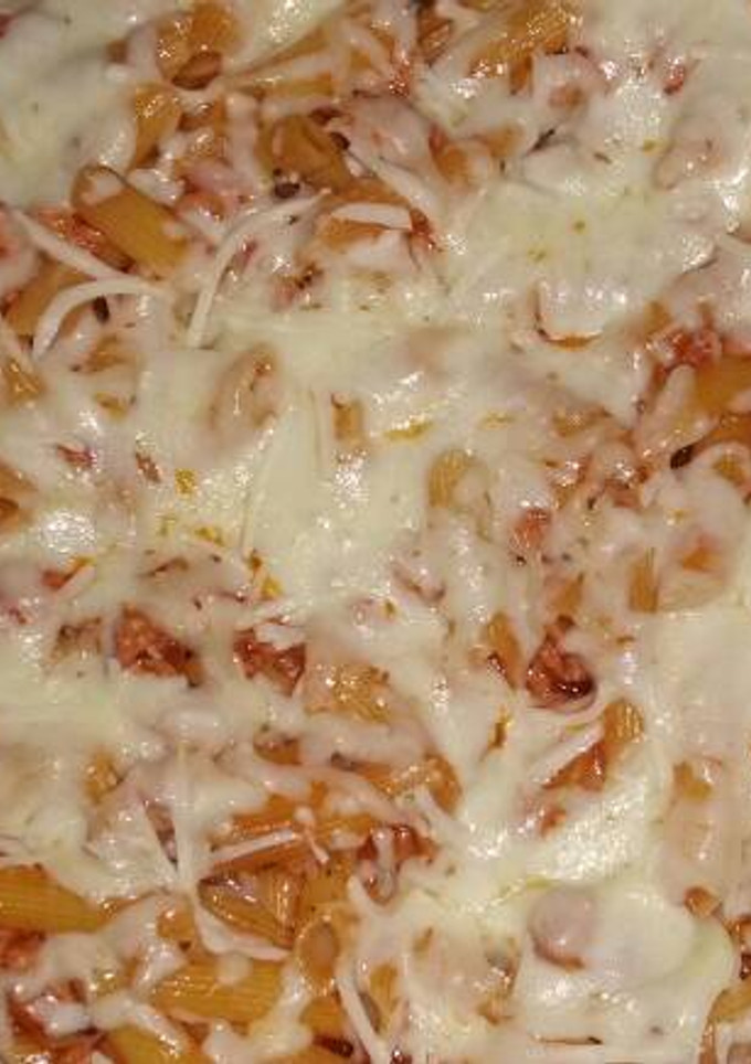 Una foto de Macarrones gratinados