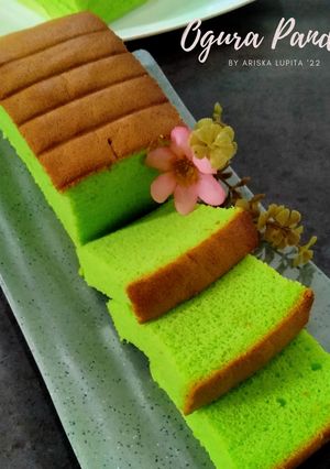 Foto resep Ogura Cake Pandan