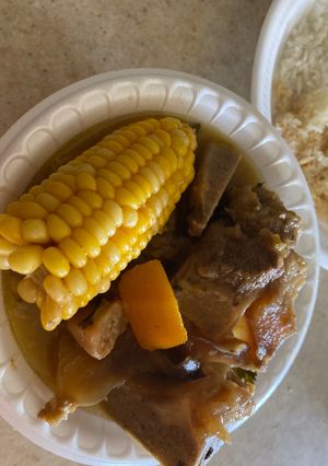 Una foto de Sancocho dominicano