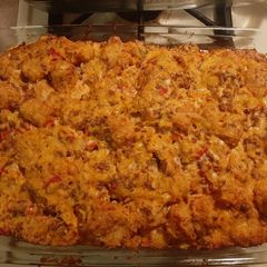 A picture of Taco Tater Tot Casserole.