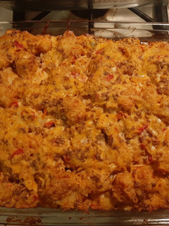 A picture of Taco Tater Tot Casserole.