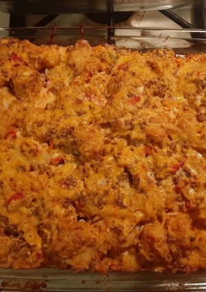 A picture of Taco Tater Tot Casserole.