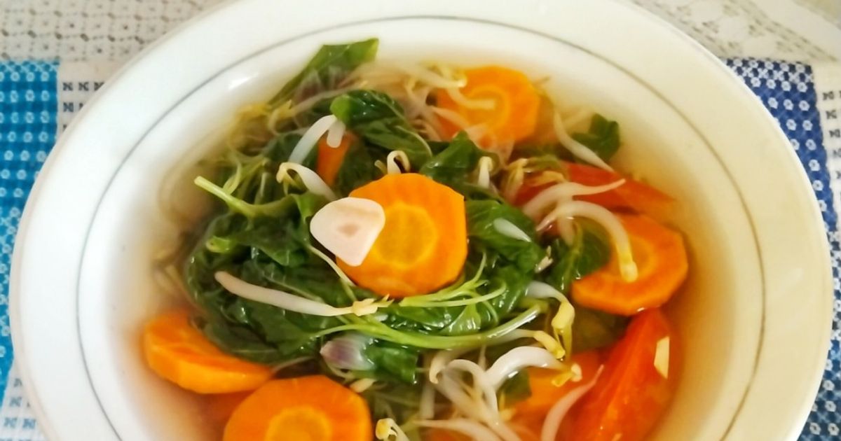 Sayur Bening Brambang Salam Bayam Tauge