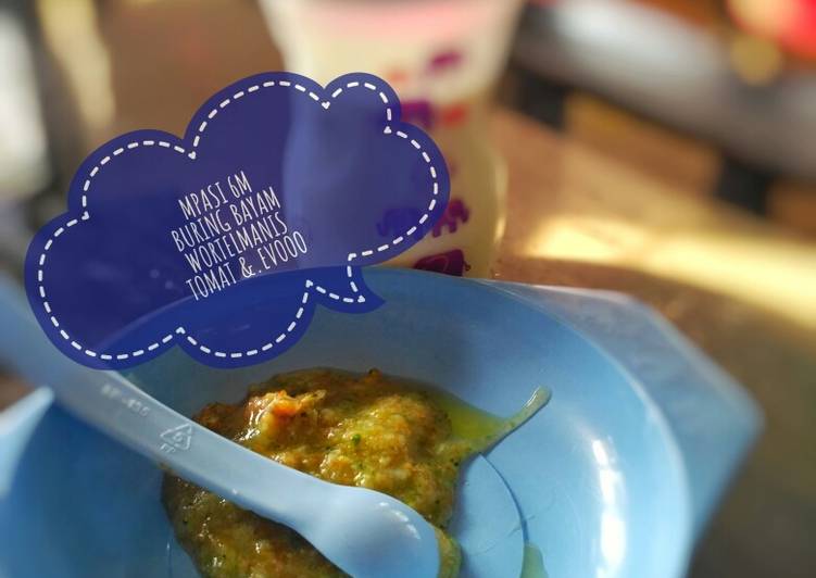 Langkah Mudah untuk Menyiapkan MPASI 6M Buring Bayam wortel manis tomat &amp; Evoo Anti Gagal