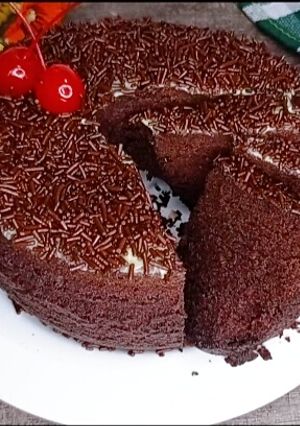 Foto resep BOLU COKLAT 2 TELUR super lembut dan nyoklat bangeettt