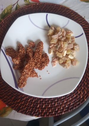 Una foto de Pollo Ajonjolí en Airfryer
