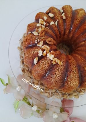عکسی از دستور کیک هل و هویج و گردو