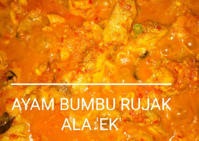 Resep Ayam Bumbu Rujak Ala &#39;EK&#39;, Enak