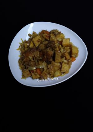 A picture of Yam with Veggies.