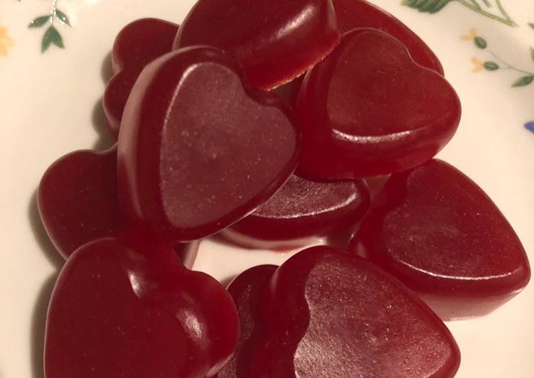 gummy heart ❤️ for valentines day recipe main photo