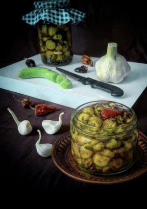 عکسی از دستور ترشی خیار چنبر