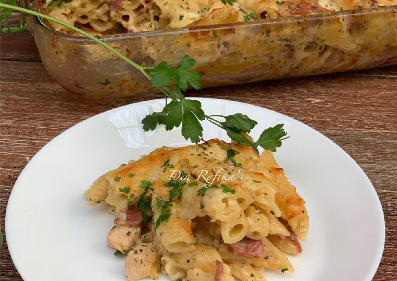 Pasta Ayam Panggang (Baked Chicken Pasta)